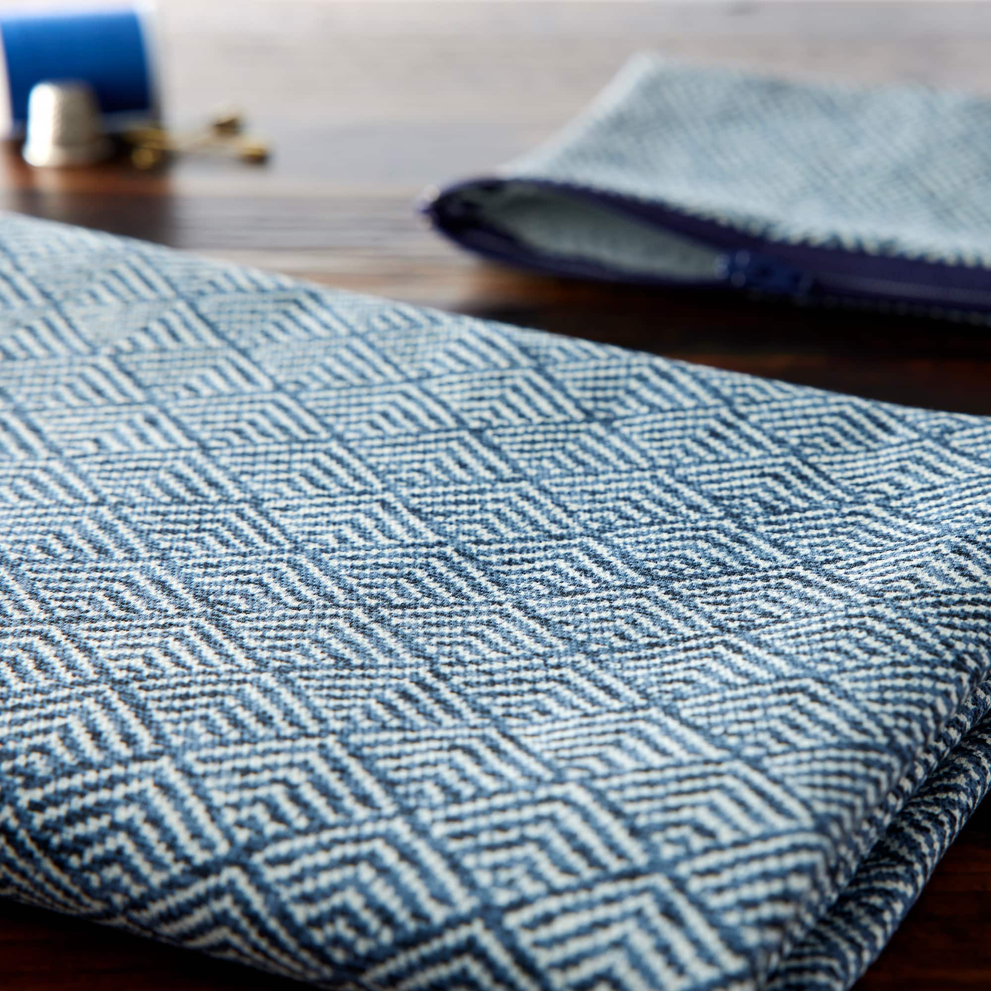 Richloom Thalia Indigo Cotton Home Décor Fabric